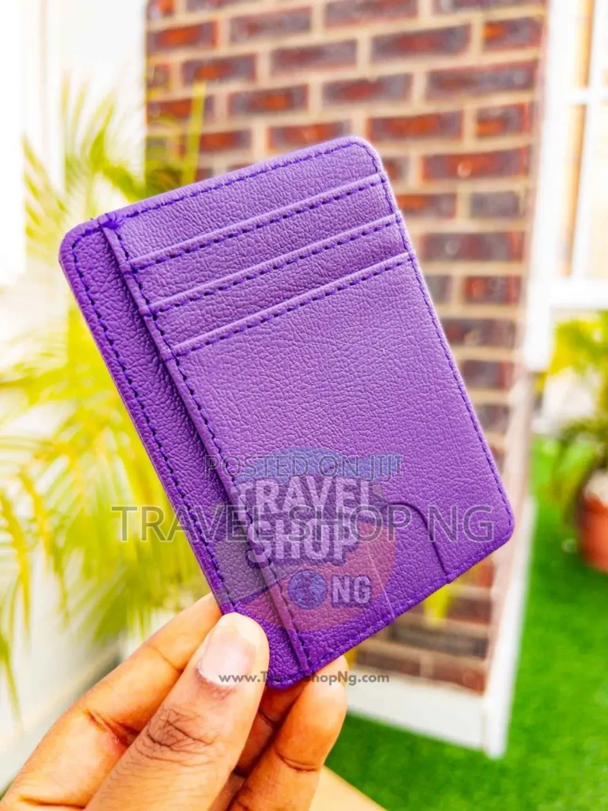 Rfid Blocking Pu Leather Card Holder Slim Design