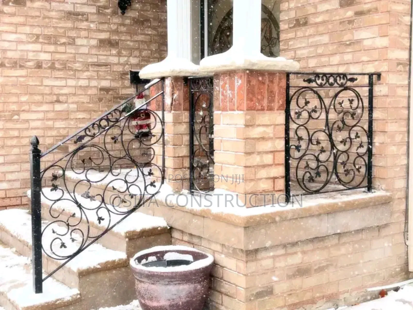 Curling Wronght Iron Handrail