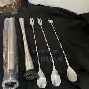 Long Spoon Juice Spoon Cocktail Spoons Drink Bar Tools Lemon Hammer
