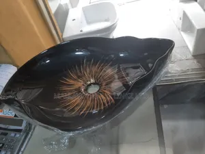 Egg Shape Black Wash Hand Basin