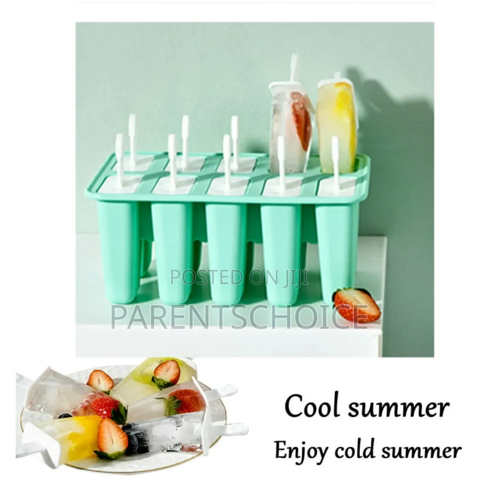 Creative Protable Silicone Ice Pop-Molds, Easy Release Ice Cream Mold