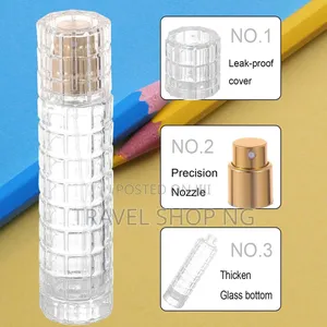 30ml Refillable Glass Spray Bottle With Gold or Silver Nozzle