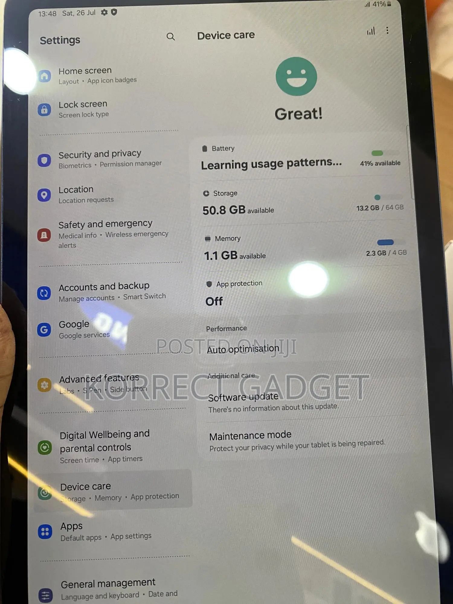 Samsung Galaxy Tab S6 Lite 128 GB Blue