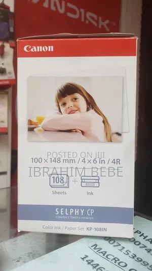 Canon Selphie Compact Photo Paper 108 Sheet Plus Ink