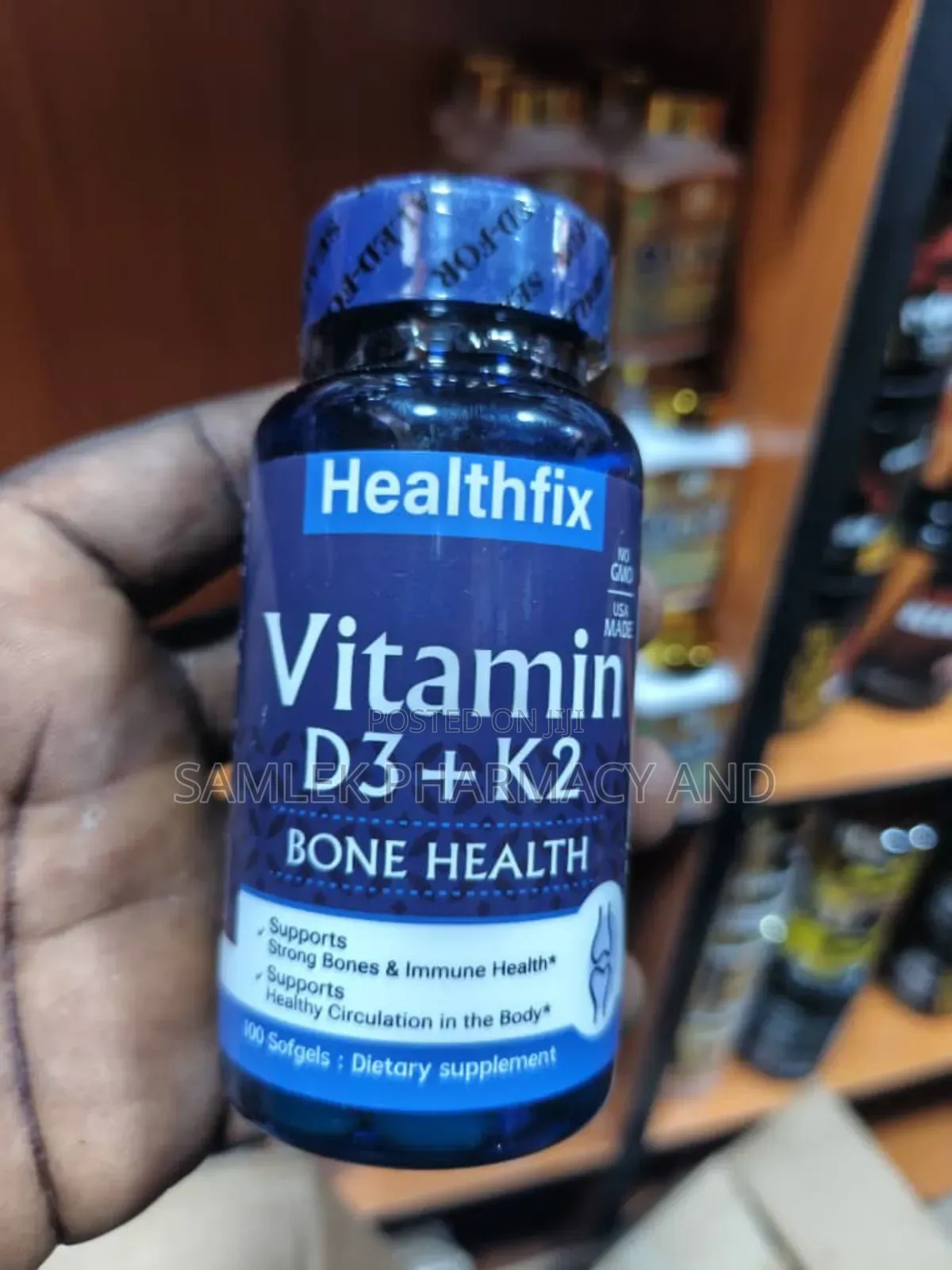 Healthfix Vitamin D3+K2 -100softgel