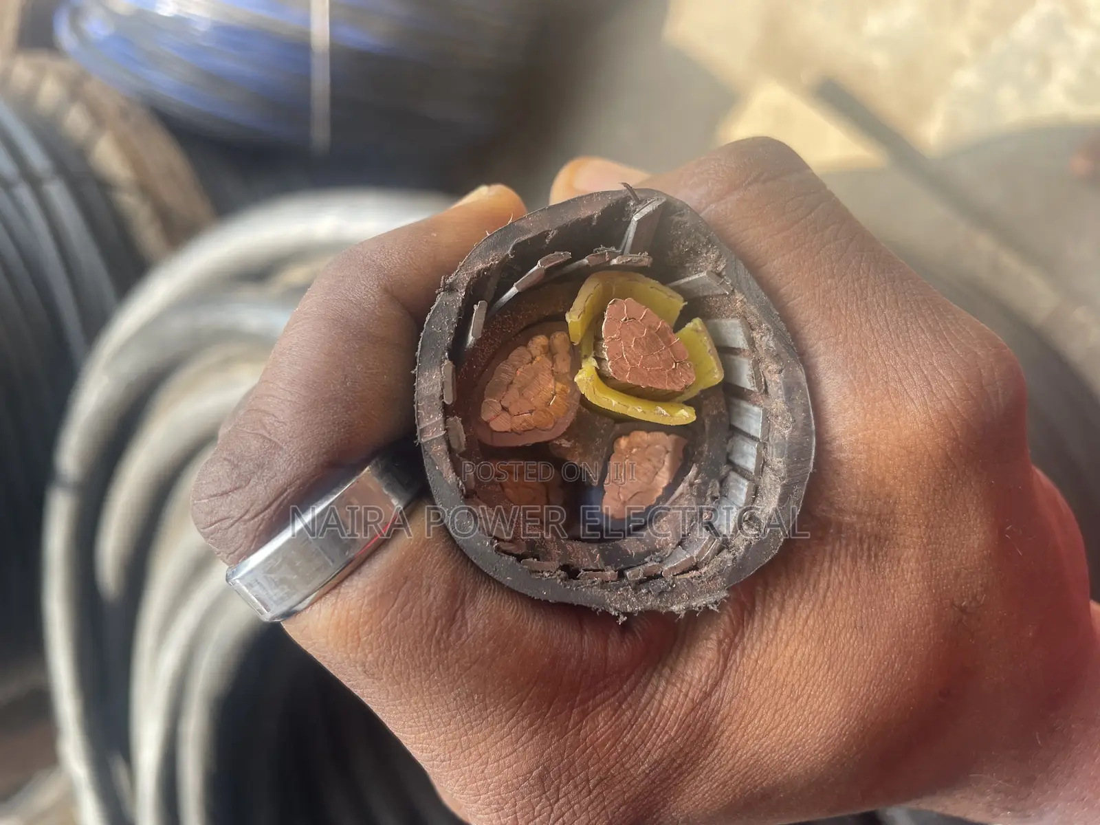 120mm 4core Armored Cable Kabel Metal