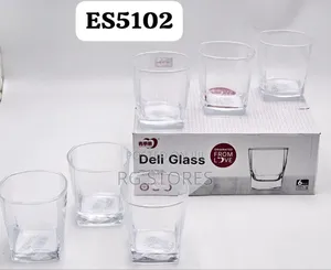 6pcs Square Shape Whiskey Glass Cup