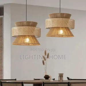 Vintage Bamboo Pendant Light By 60cm