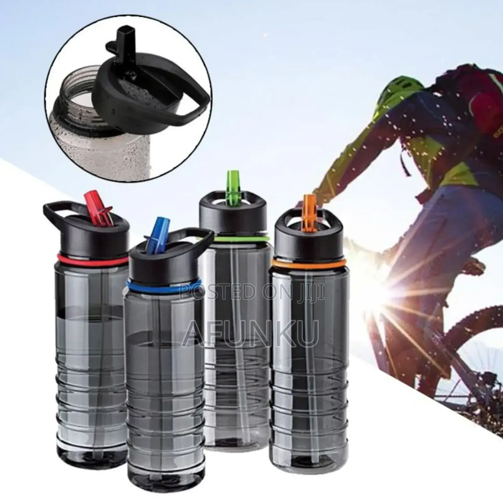 Transparent Water Bottle With Filter