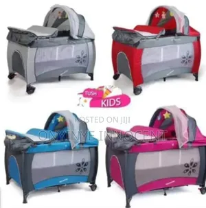 Tush Kids Premium 3-in-1 Baby Playard, Bassinet Changing Station