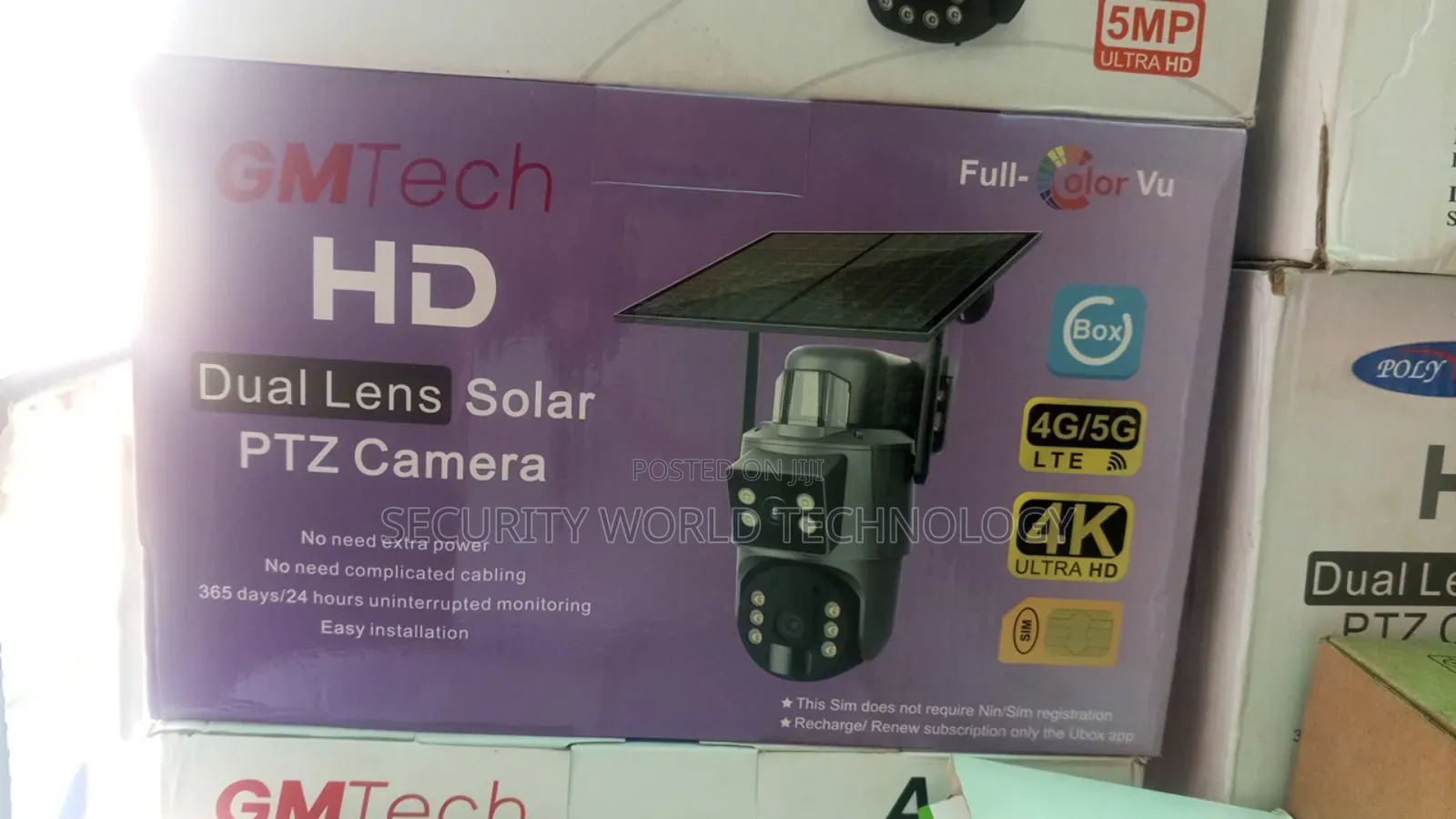 Ubox Dual Lens Solar Camera PTZ