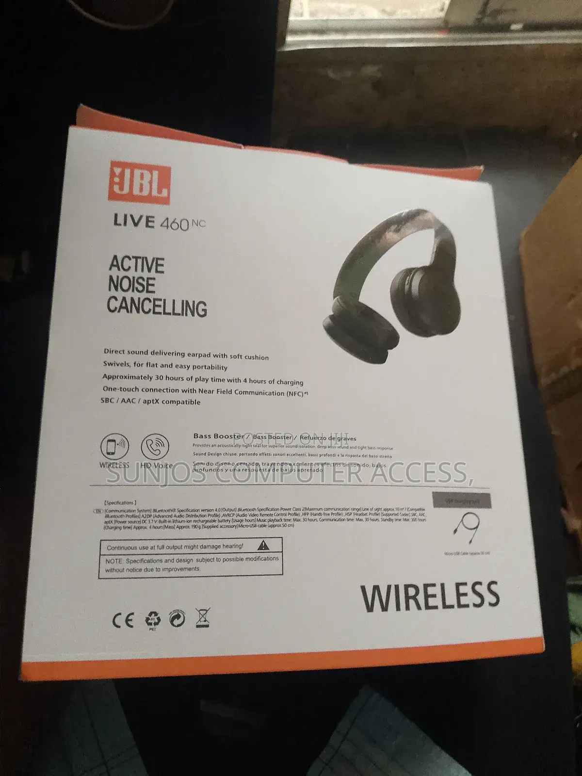 JBL Charman Wireless Headset Live 460nc