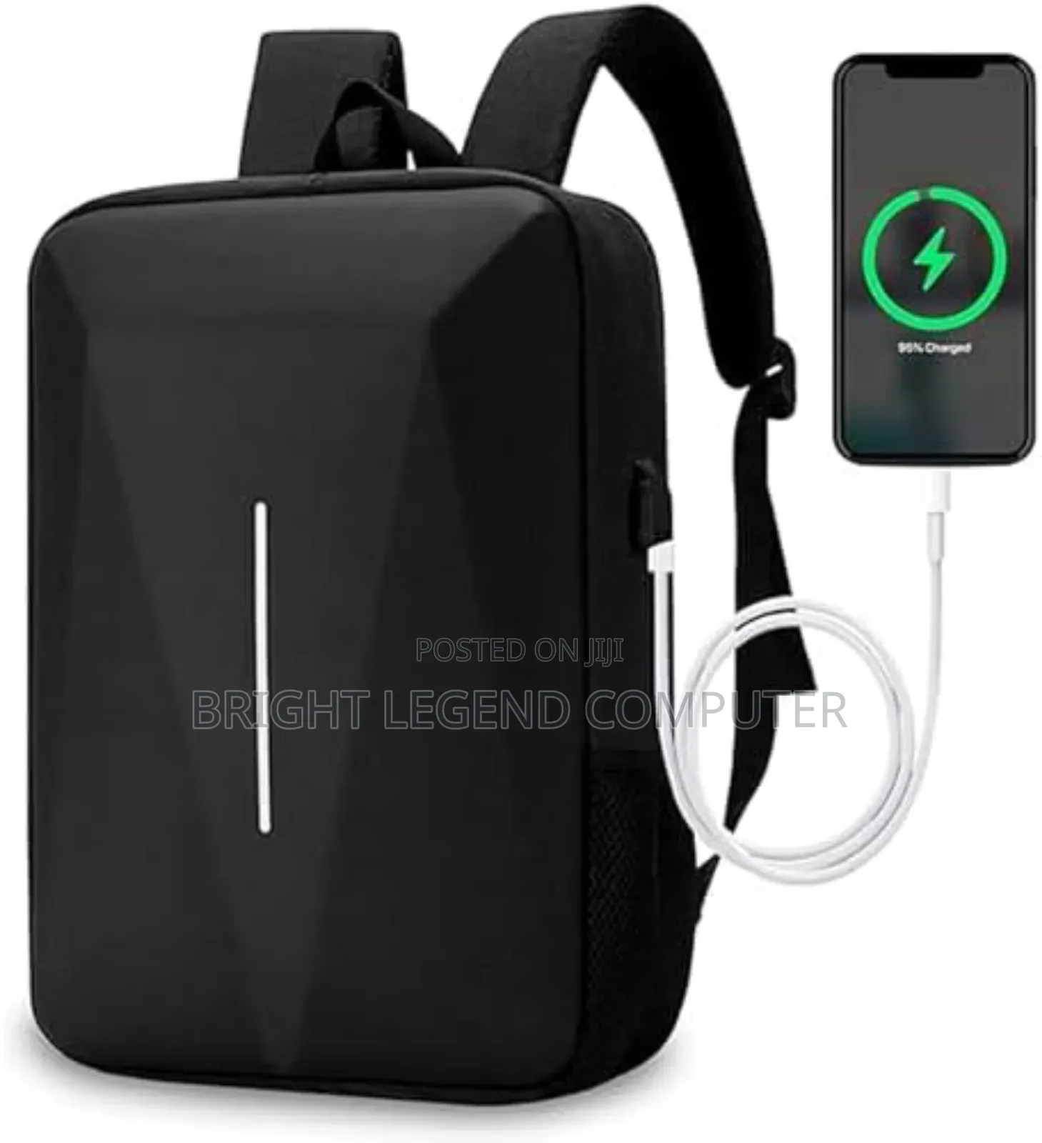 Anti-Theft Hard Shell Laptop Backpack With Usb Port.