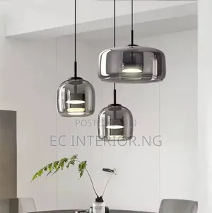 Glass Pendant Light for Kitchen Restaurant Bedroom Hanging Lamp