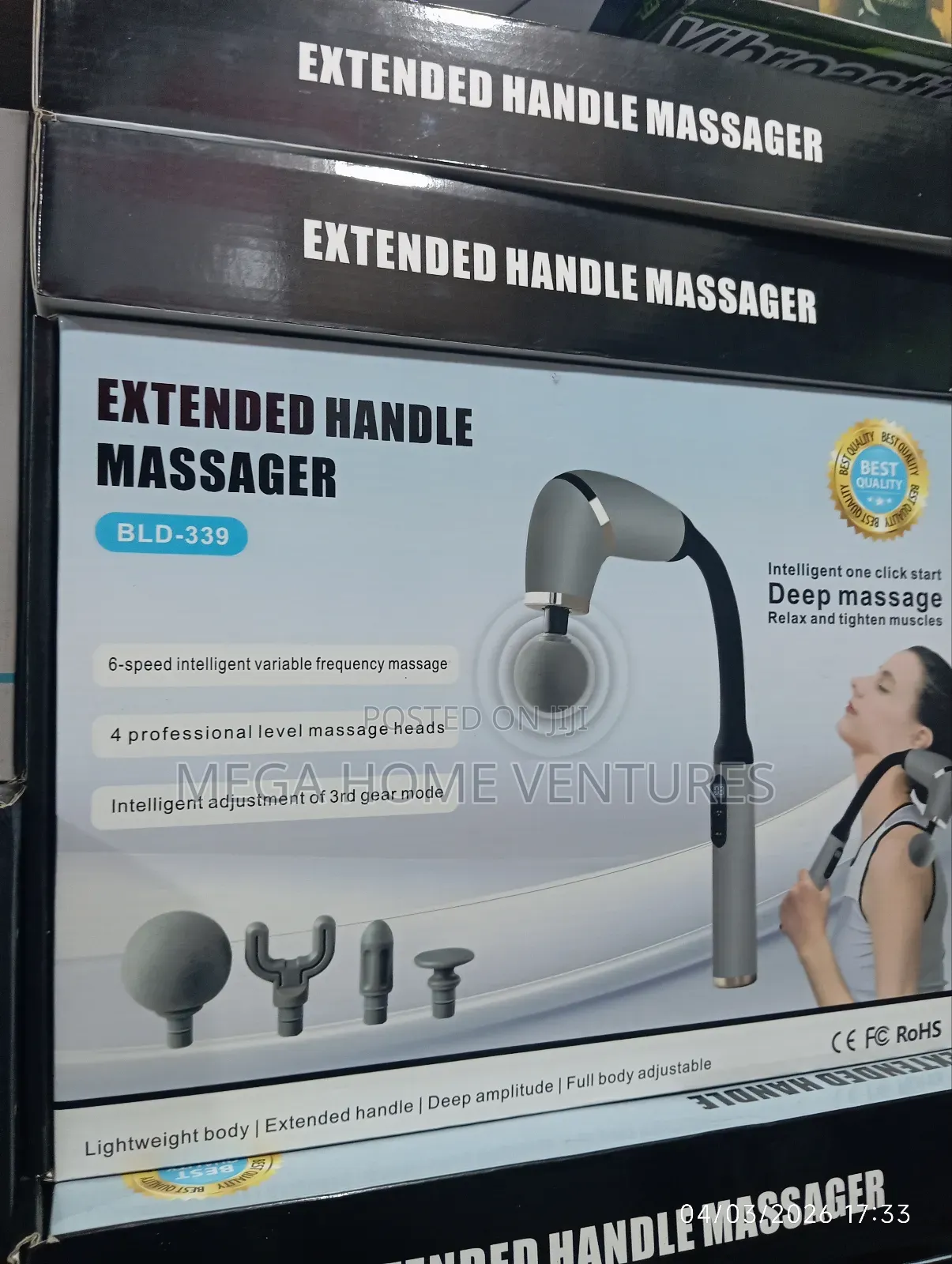 Extended Handle Massager
