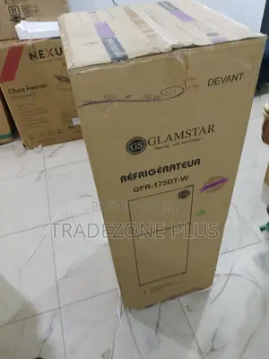 Glasmstar 175l Double Door Fridge With Durable Shelves and Freezer