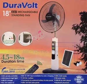 16” Dura Volt Rechargeable Fan