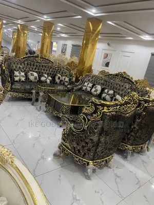 Complete Set Of High Quality Turkey Royal Fabric Sofa Chair