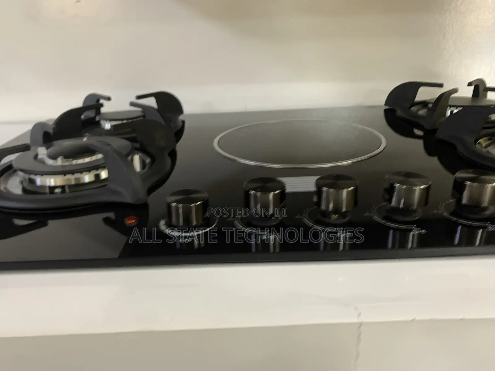 Modern Polystar 90cm Gas Hob With Electric Burner
