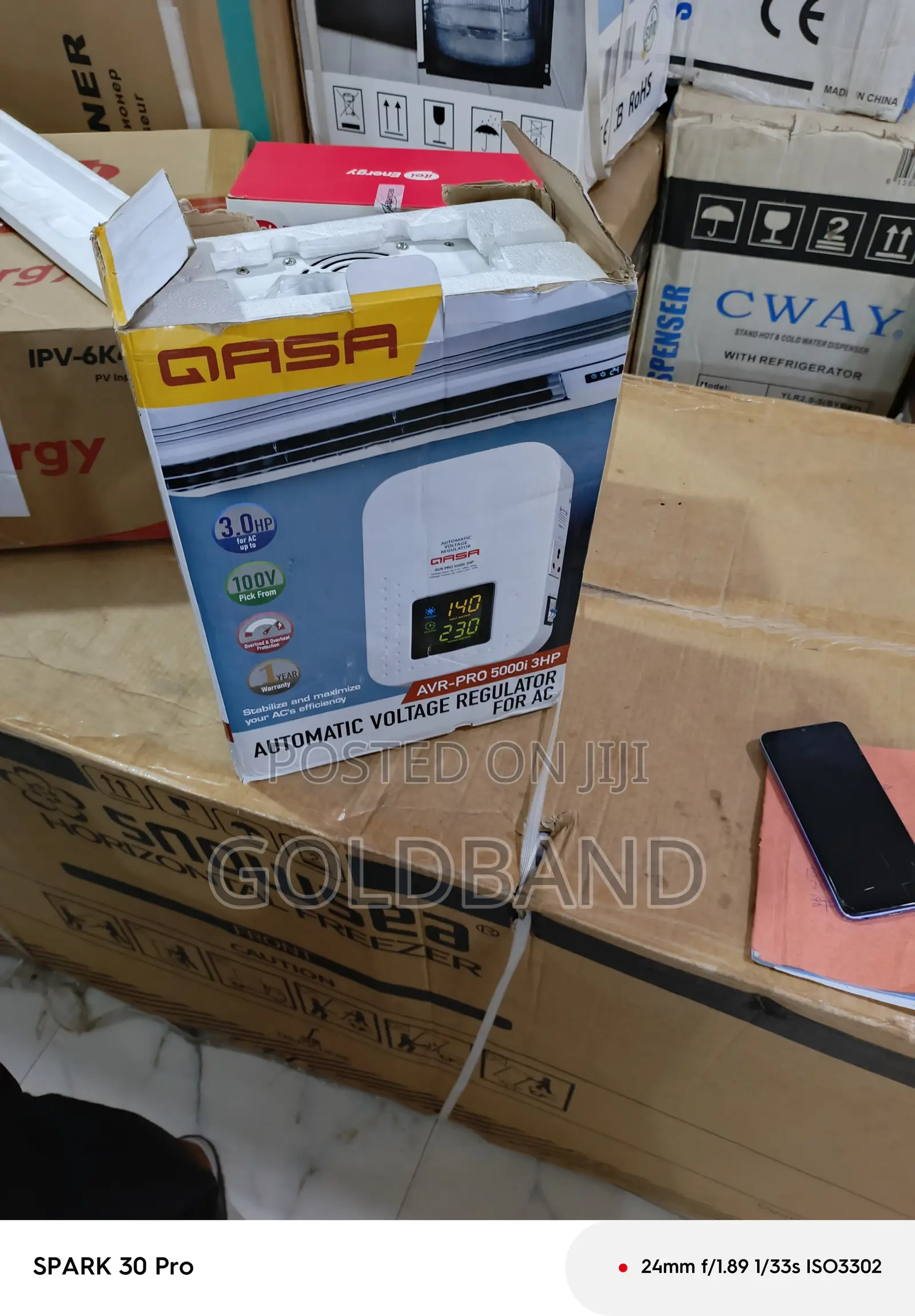 Qasa 5000w 3hp Voltage Stabilizer for Split Ac