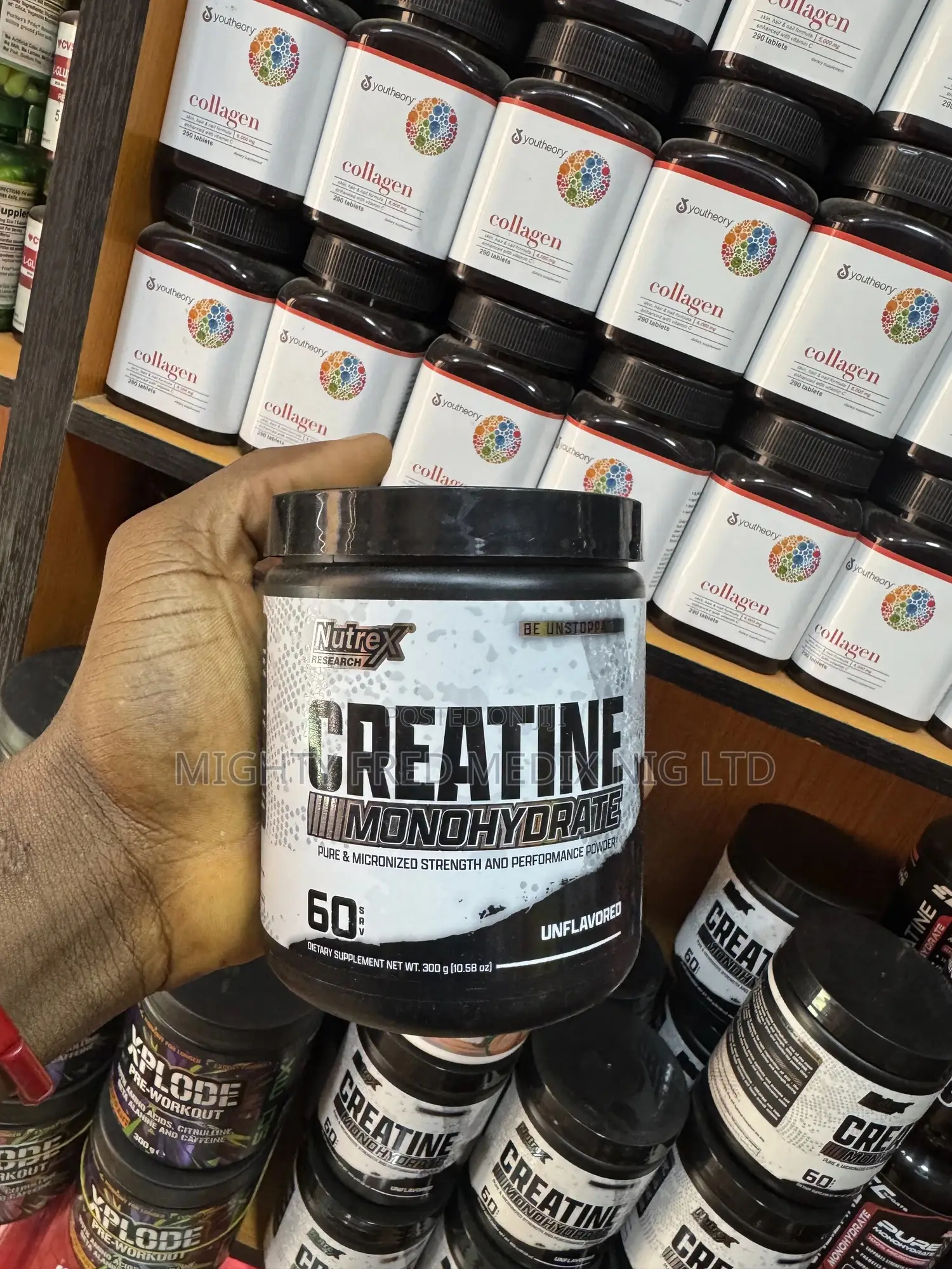 Nutrex Creatine Monohydrate Powder 60 Servings