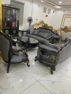 Complete Set of High Classic Turkish Royal Fabric Sofa