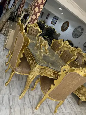 High Quality Imported Royal Dining Table With Solid Chairs