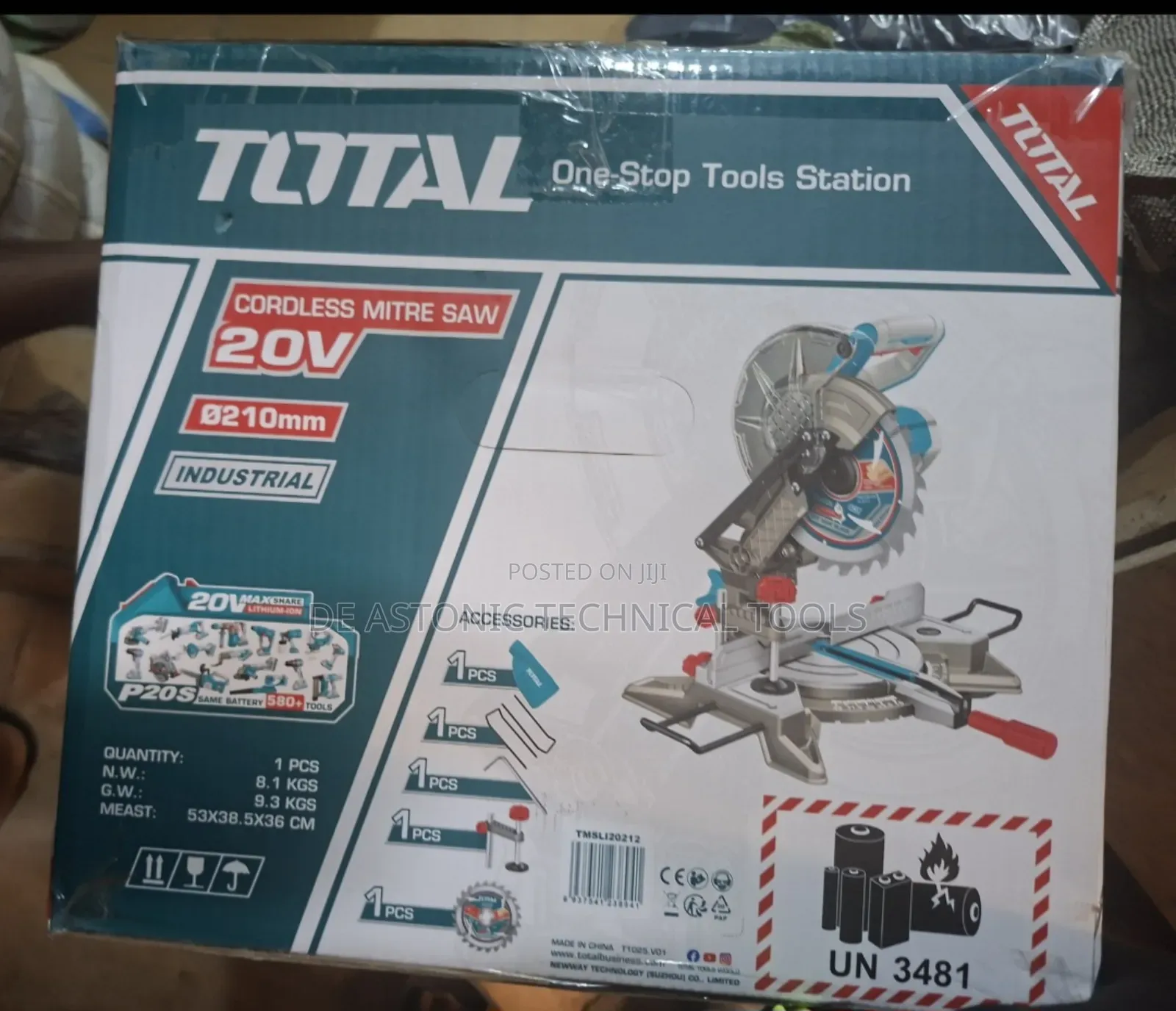 Total Cordless Mitre Saw-20v