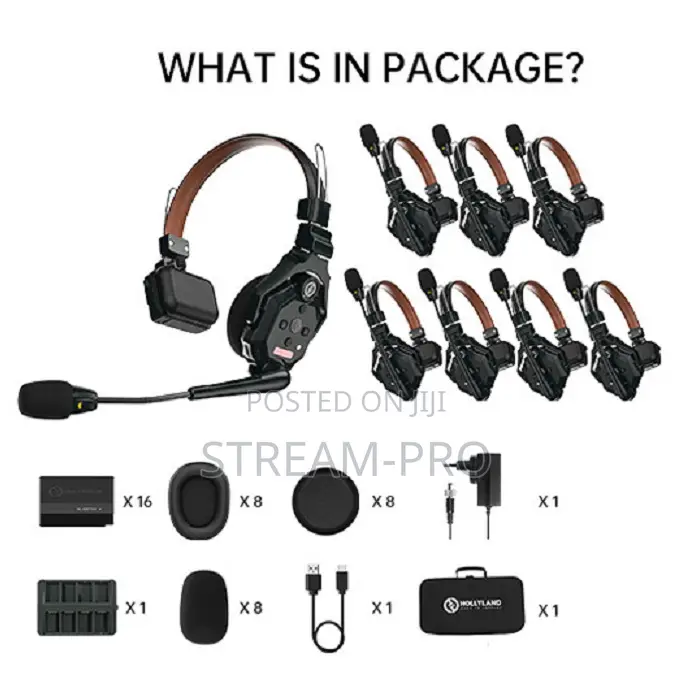 Hollyland Solidcom C1 Pro-8s Full-Duplex Enc Wireless Intercom System