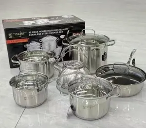 12pcs Stainless Steel Pot