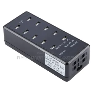 Dc 5v 10a 50w 10 Usb Multi Port Charger Adapter Plug