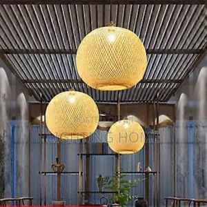 Vintage Bamboo Single Pendant Light By 300mm