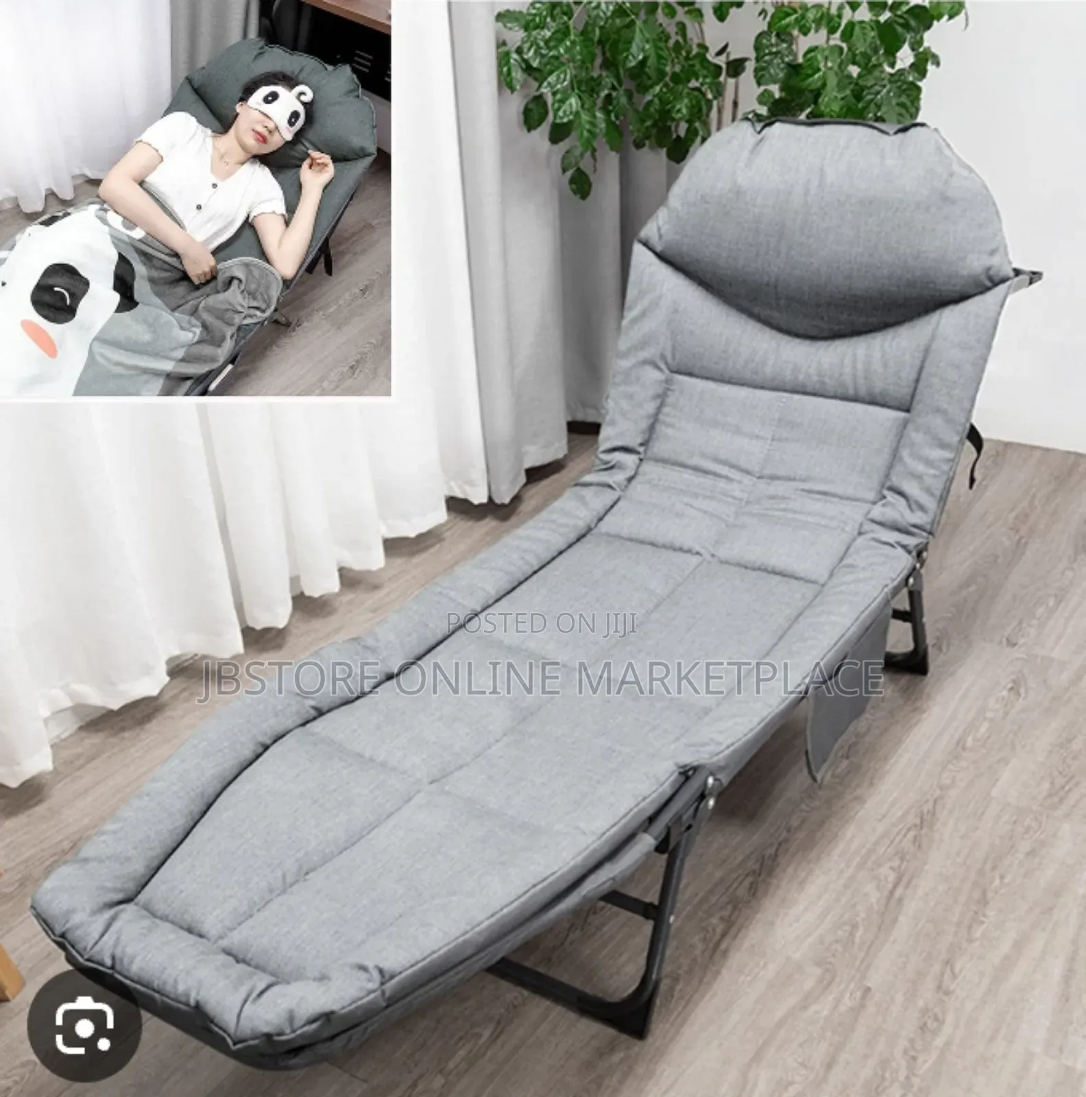 5-Level Adjustable Backrest to Transition Between Sitting Sleeping P