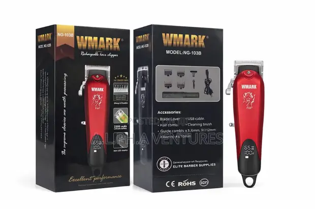 Wmark Ng-103b Professional Rechargeable Hair Clipper – 6500rpm