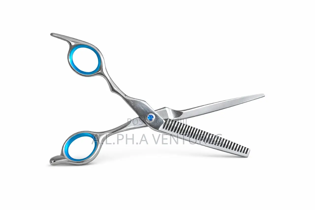Professional Salon Thinning Shears Hair – Texturizing Blue Finger Ring