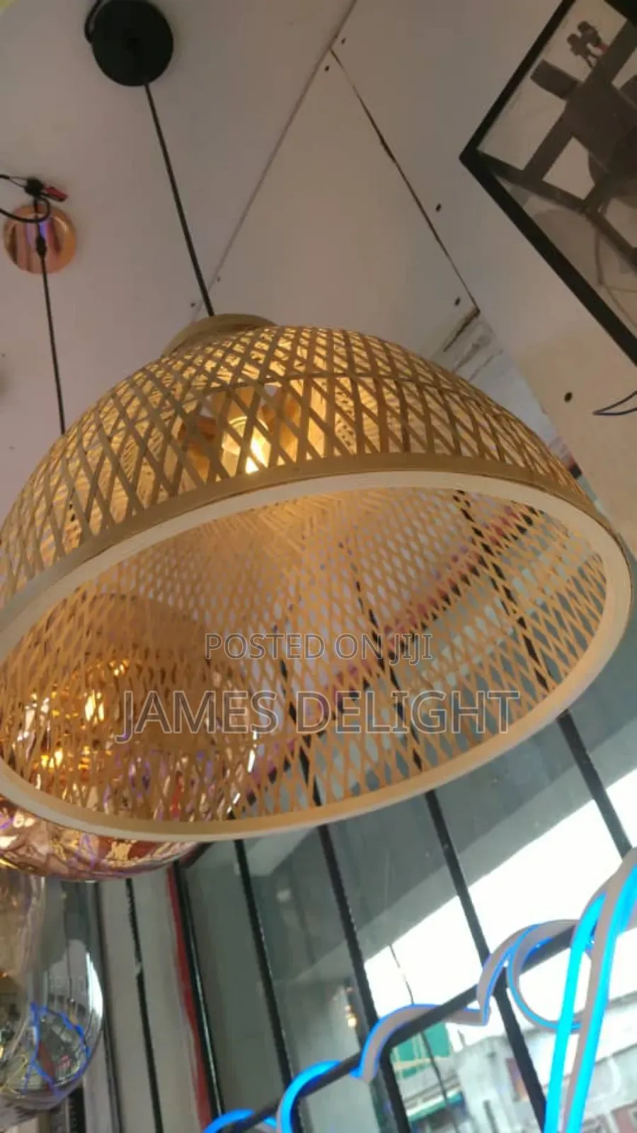 Boho Bamboo Pendant Lamp