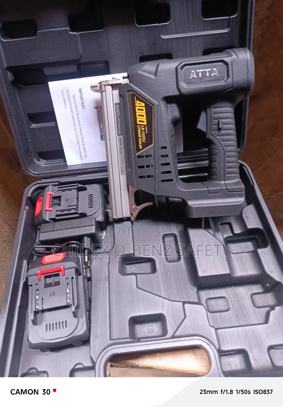 Lithium-ion Cordless Brad Nailer 4000 Ld-1022j 22v