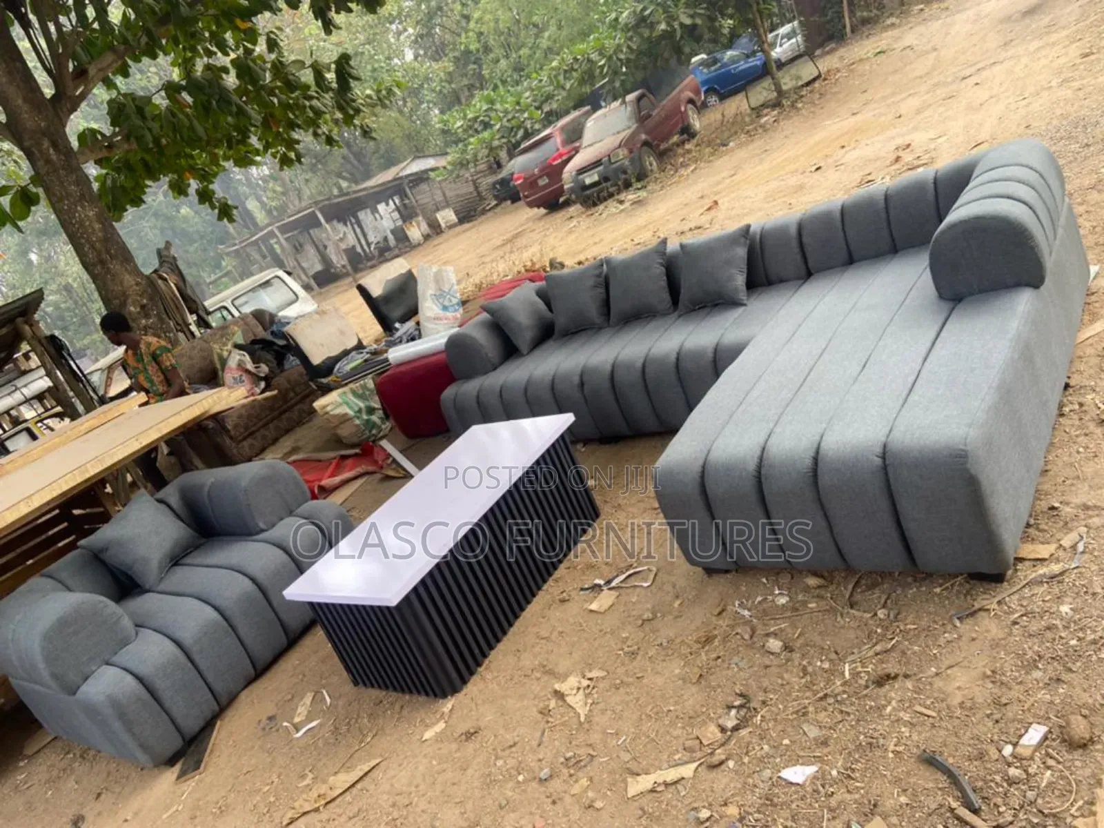 Exclusive L Shape With Single and Center Table Is Available