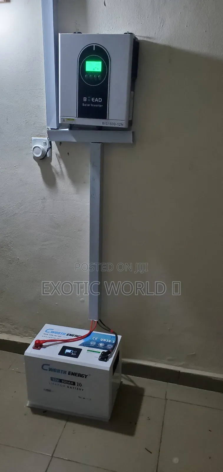 1.5kva Solar Inverter Installation With 200ah Lithium Battery