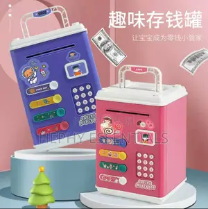 Kids Fingerprint Atm Bank Money Box Financial Gift For 6-12 Year Olds