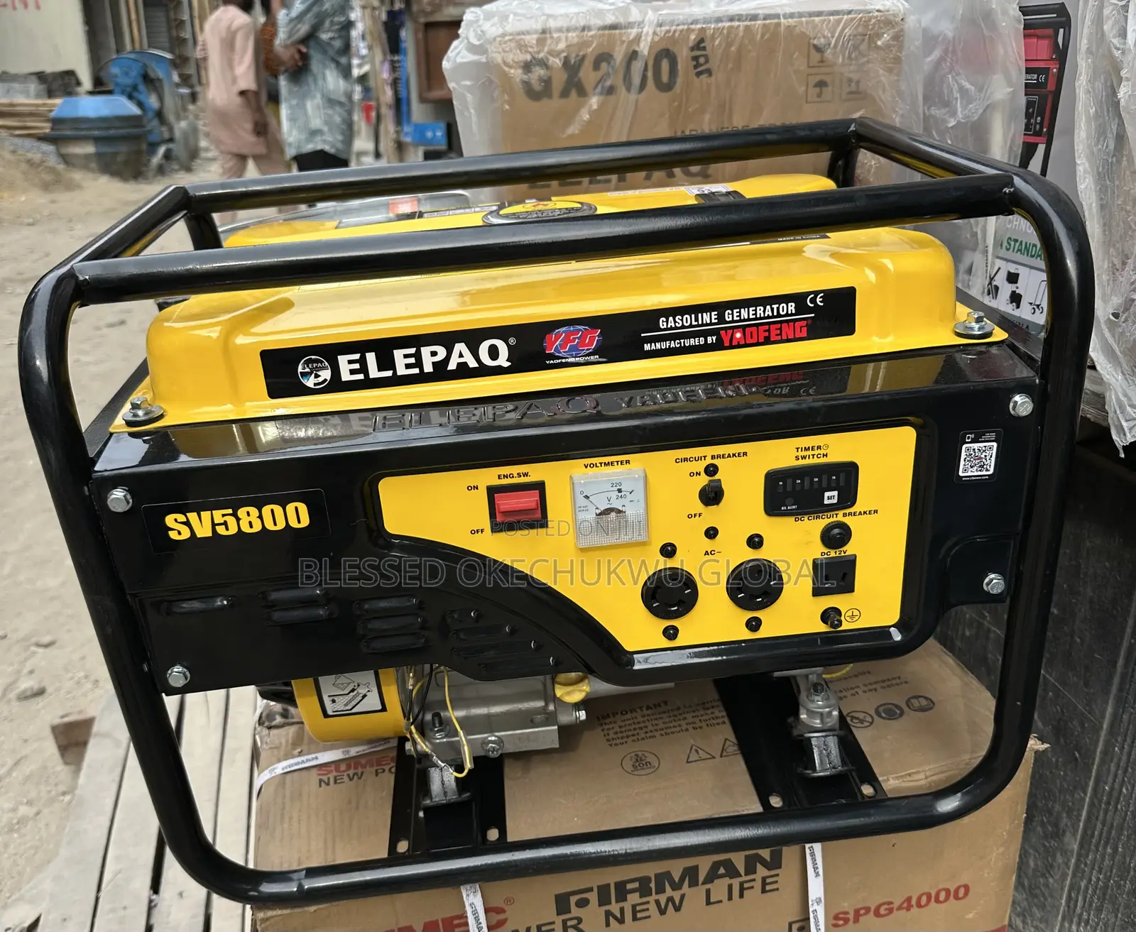 3.5kva Timer Switch Elepaq Generator 100% Copper Coil