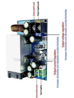 600w 25a Dc-Dc Buck Converter Module 75v Max With Adjustable With Fan