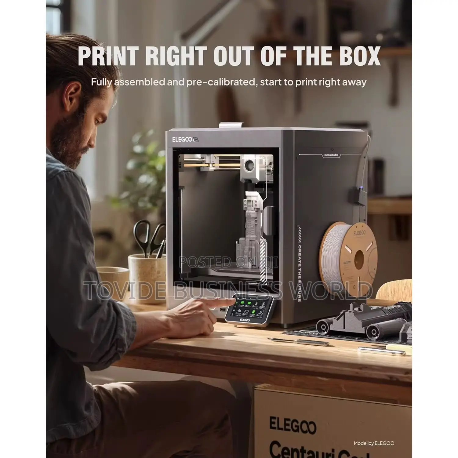 Elegoo Centauri Carbon 3d Printer – Auto Leveling Super Fast