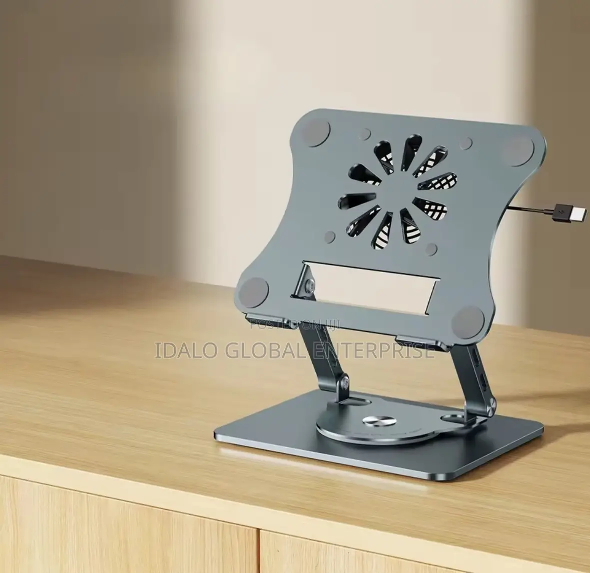 Adjustable Laptop Stand With Cooling Fan