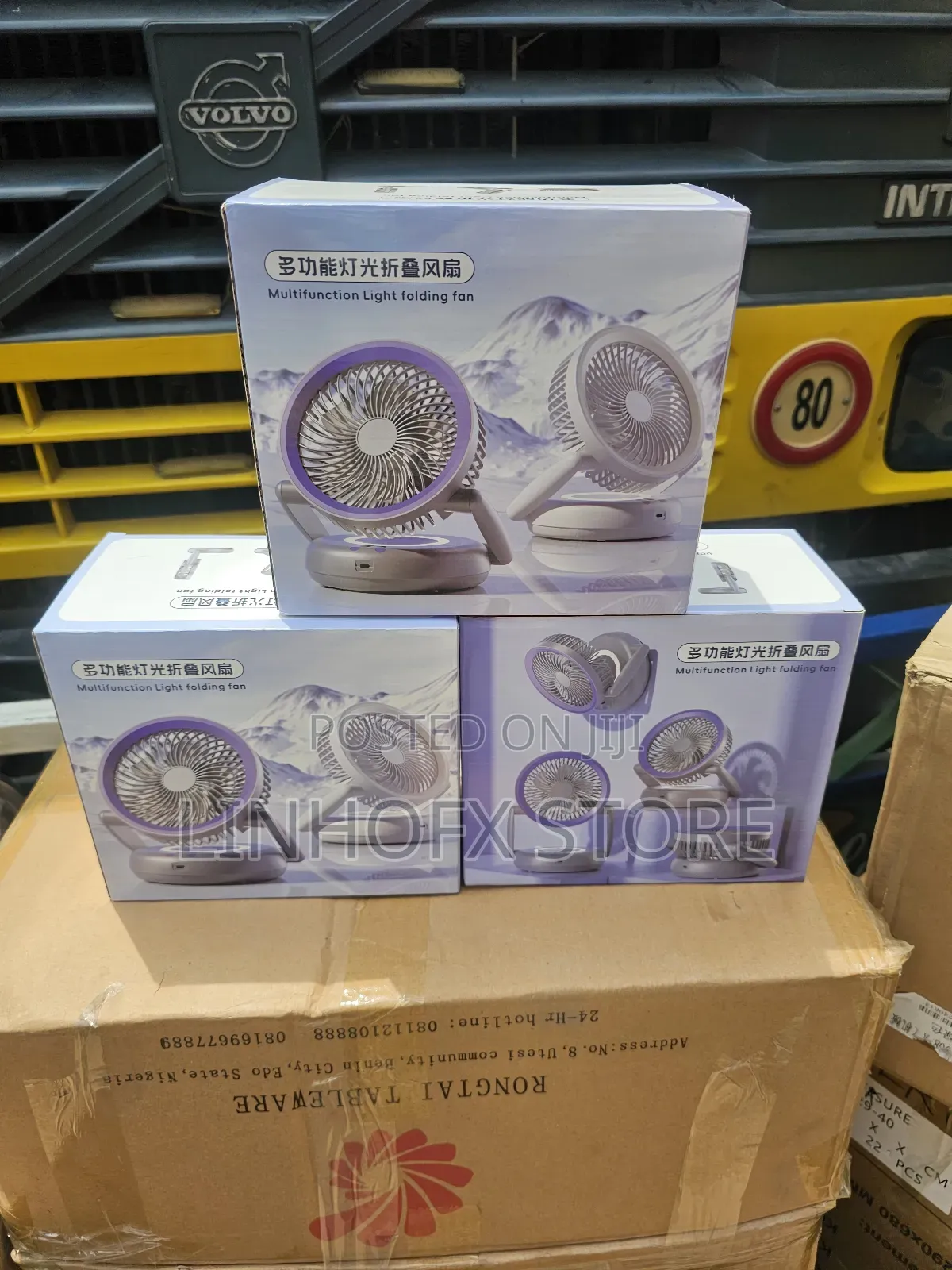 Multifunction Light Folding Fan