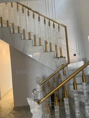 Crystal Stair Columns With Many Column Shapes for Luxury  