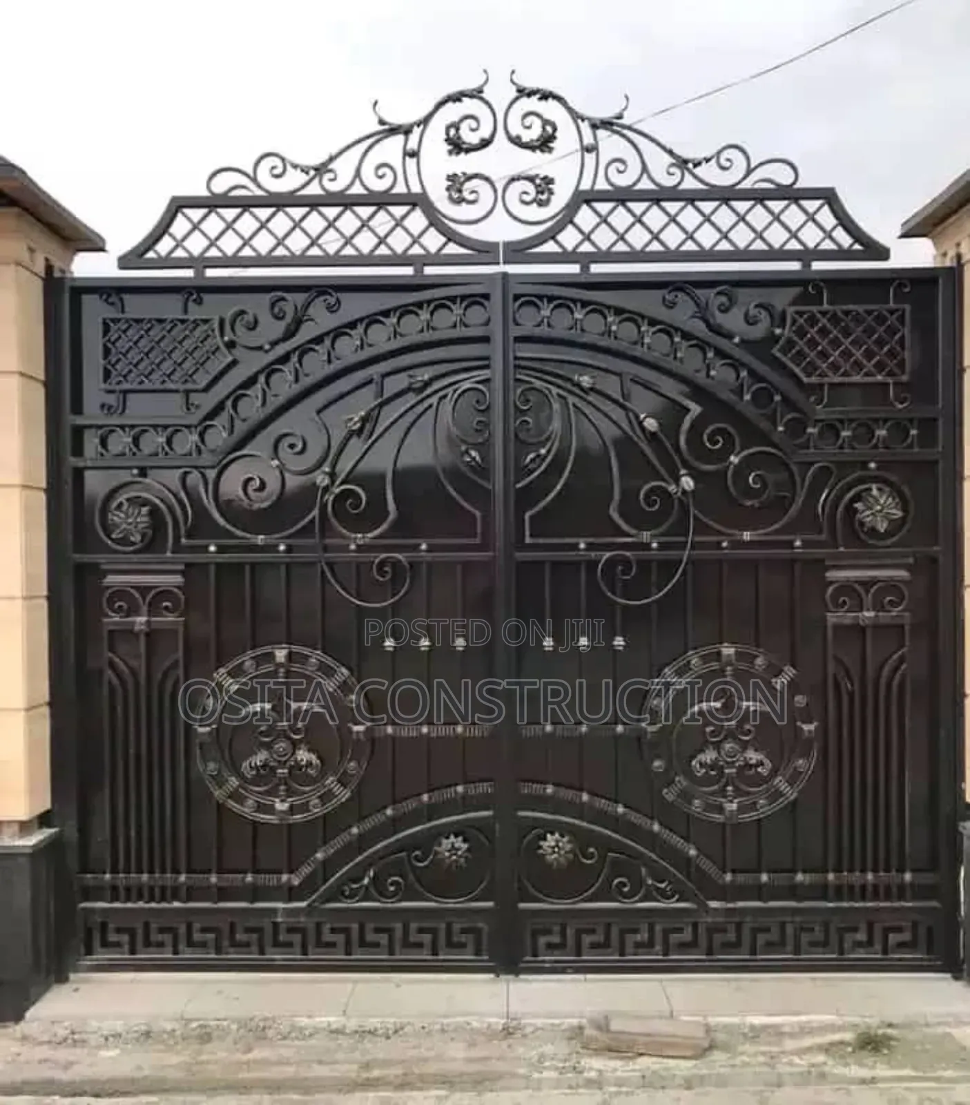 Complete Wrought Iron Gate