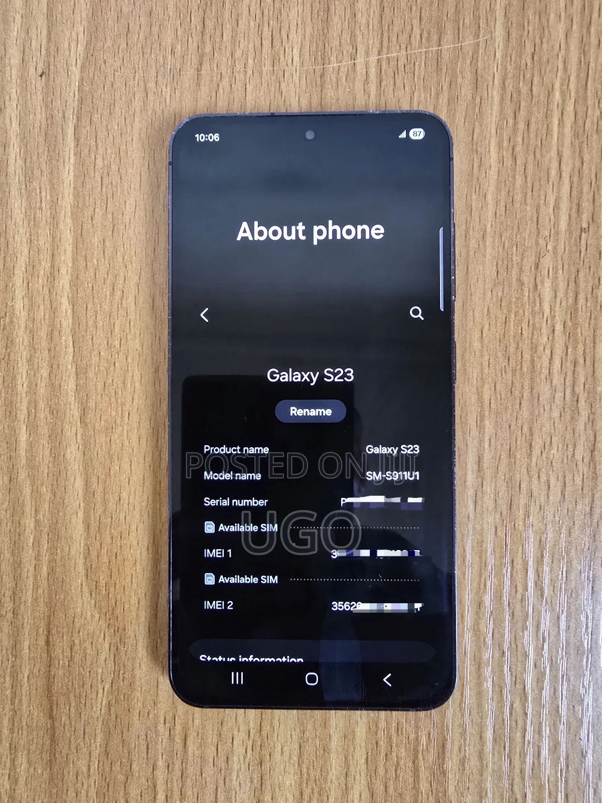 Samsung Galaxy S23 128 GB Black