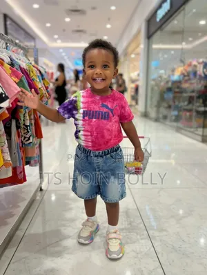 Adire Shirt, Round Neck and Thrift Short for 2/3 Years Old