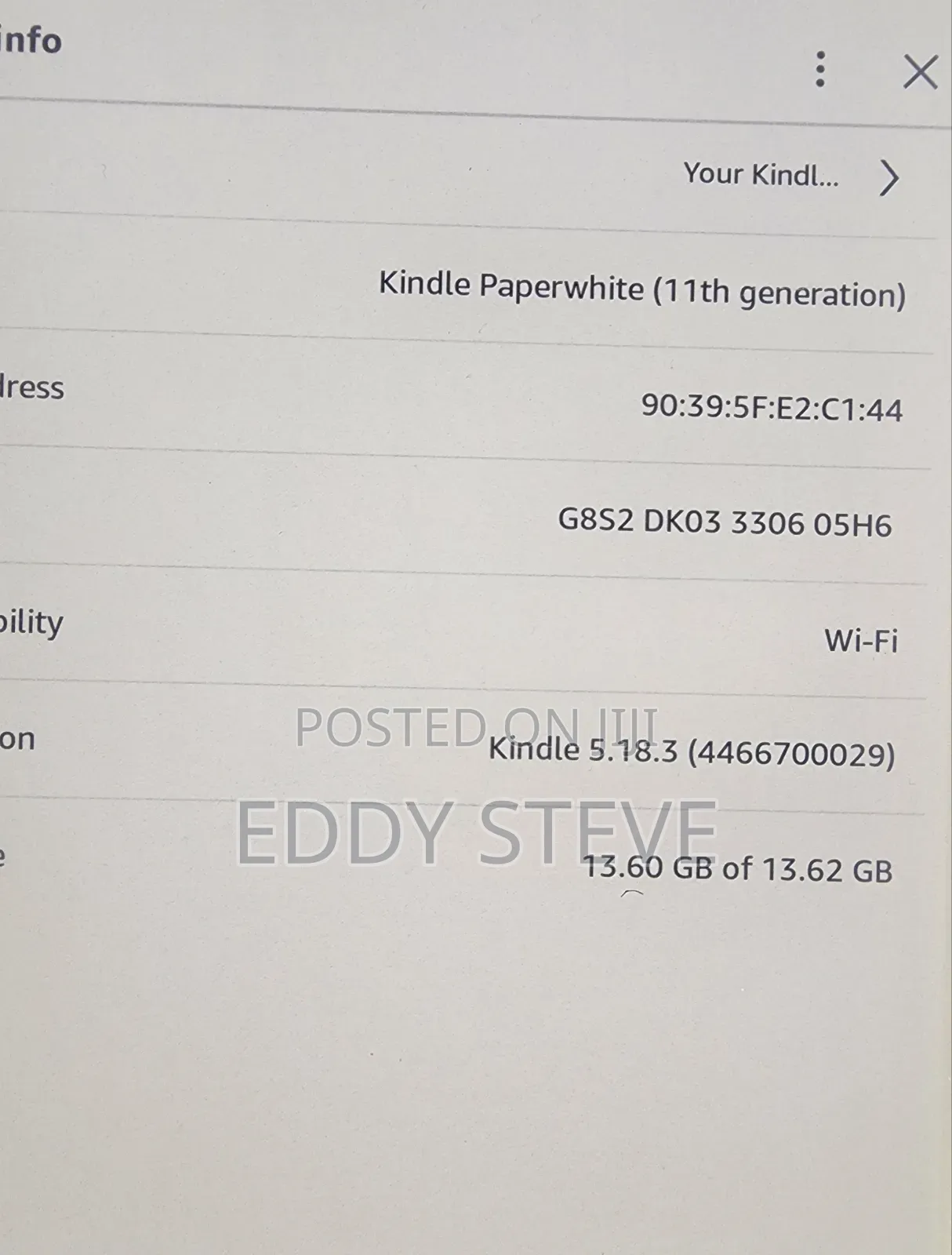 Amazon Kindle Paperwhite 16 GB Black